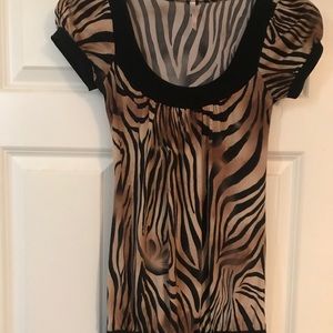 Women’s animal print blouse